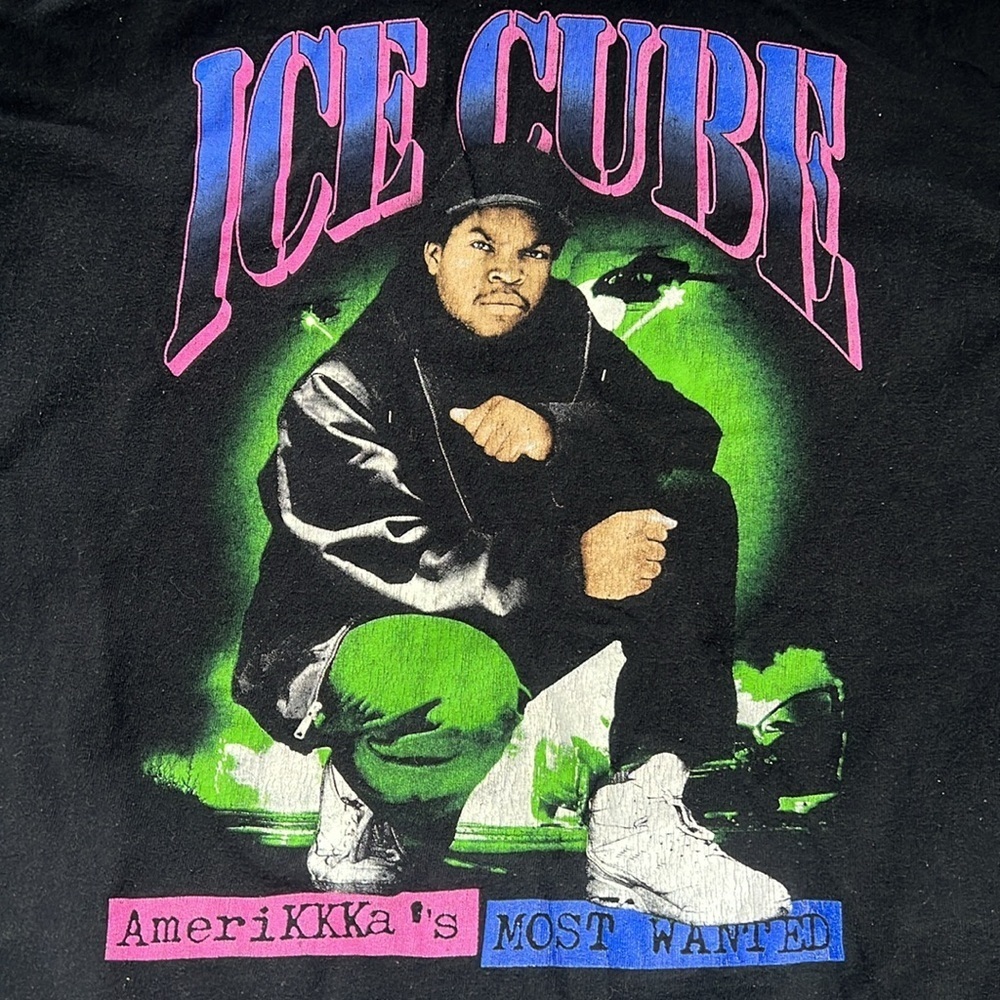 Ice Cube Graphic TShirt Black Size Large